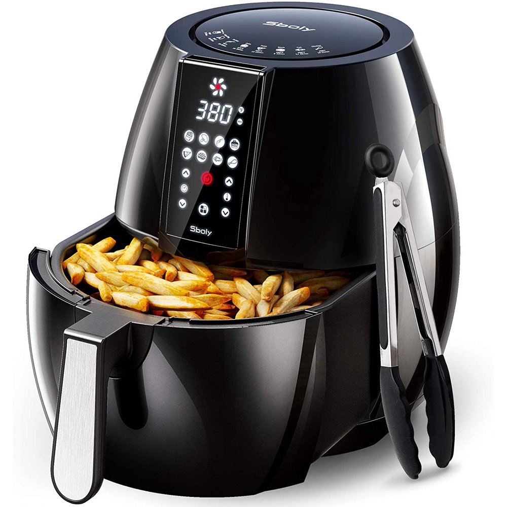 Sboly 8 Mode Air Fryer with LCD Digital Touch Screen, 6.3Qt Airfryer