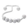 thumbnail image 4 of Double Shower Curtain Hooks Rings Heavy Duty Set of 12, White, 4 of 4