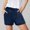 Dark Blue, variant on Casual Shorts Women's Summer High Waisted Lace Up Baggy Wide Leg Pants Shorts for Women Athletic Pack Womens Christmas Shorts plus Size Shorts for Women 2x Shorts Overalls for Women Womens Knit Shorts