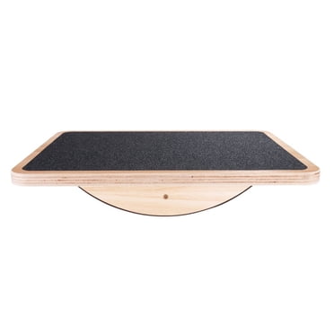 StrongTek Wooden Balance Board, Rocker Board with Easy-Grip Surface, 17.5 Inch, Core and Stability Training
