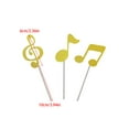 thumbnail image 2 of Pack Of 1 Music Cake Toppers Colorful Eighth Note Cupcake Insert For Themed Parties Paper Food Safe Decoration, 2 of 11