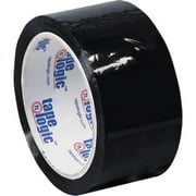 Tape Logic® Carton-Sealing Tape, 3" Core, 2" x 55 Yd., Black, Pack Of 6