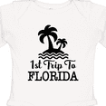 thumbnail image 4 of Inktastic First Trip to Florida Vacation Boys or Girls Long Sleeve Baby Bodysuit, 4 of 5