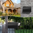 thumbnail image 7 of Wall-Mount Mailbox for House, Large Capacity Mail Box, Galvanized Steel Rust-Proof Metal Post Box, Mailboxes for Outside,15.7"x9.9"x4.9" Black, 7 of 7