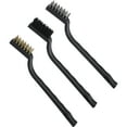 thumbnail image 5 of Baluue 3pcs Hard Wire Brush Mini Set Stainless Steel Ergonomic for Automotive Detailing and Kitchen, 5 of 8