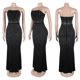 thumbnail image 4 of Vestido PORRCEY Hot Drilling Craft con hombros descubiertos para mujer, 4 of 6