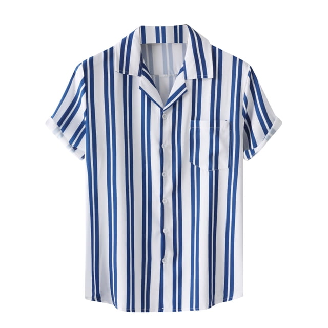 CEHVOM Nouvelle Mode Décontractée Chemise à Carreaux à Col Rabattu Manches Courtes en Solde