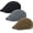 Black+darkgrey+coffee, variant on 3Pcs Cotton Newsboy Hat for Men Cool Adjustable Flat Cap
