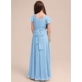 thumbnail image 5 of Drtj Fancy Girl Junior Bridesmaid Dresses Kids Sleeveless Cute Maxi Dress Teen Long Wedding Party Prom Gowns, 5 of 13