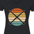 thumbnail image 4 of Inktastic Clarinet Music Gift Retro Marching Band Women's V-Neck T-Shirt, 4 of 5