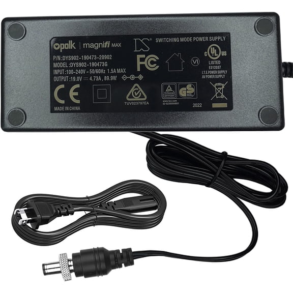 UL Listed 19V 4.73A 65W AC Adapter for A-puture A-maran COB 60D 60X S 60DS 60xS Ultra-High SSI Point-Source LED Video Studio Light FLYPOWER PS96A190Y4730H Power Supply Charger
