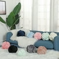 thumbnail image 4 of Txlixc Almohada acolchada de terciopelo, almohada acolchada esférica retorcida de terciopelo de color sólido Txlixc moda, 4 of 4