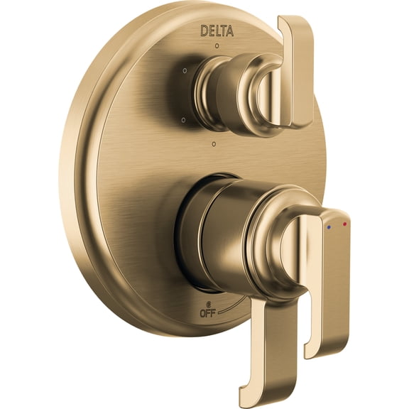 Delta T27989 Tetra 17 Series Pressure Balanced Valve Trim - Lumicoat Champagne Bronze