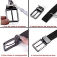 thumbnail image 3 of Reversible Belt Strap Replacement Genuine Leather Dress Belt Strap, 30/32/35 mm, 3 of 4