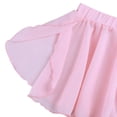 thumbnail image 3 of DPOIS Kids Girls Ballet Dance Chiffon Wrap Skirt Athletic Dance Skort Pink 3-4, 3 of 5