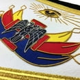 thumbnail image 2 of 32nd Degree Scottish Rite Apron - Black Velvet with Hand Embroidery, 2 of 5