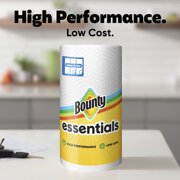 Bounty Essentials Paper Towels Select-A-Size, 2 Triple Rolls, White, 162 Sheets Per Roll