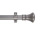 thumbnail image 1 of Tailor & Taylor Curtain Rod with Trumpet Finials, Metal Telescopic Drapery Hardware Set with Adjustable Rod for Living Room, Kitchen and Windows (72"-144", Black), 1 of 9