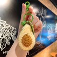 thumbnail image 5 of Yazoeia Avocado crochet keychain fun positive avocado crochet avocado stuffed craft crochet (A) CJC912-200531, 5 of 5