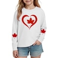 thumbnail image 2 of Amzcrzy T-Shirts Graphiques pour Garçons et Filles, Col Rond Tendance, Imprimé Feuille d'Érable, T-Shirts pour Tout-Petits et Ados, Décontractés et Confortables, Manches Longues, Coton, Tee Shirt 7 Ans, 2 of 8
