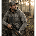 thumbnail image 3 of TrailCrest by Treel Men's Mossy Oak Hoodie Sweatshirt - Comfortable Stylish Jacket for Outdoor Activities, Hunting and Casual Wear, Country Roots Camo & Black, Medium, 3 of 5