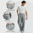 thumbnail image 5 of FEDTOSING Baggy Sweatpants Men Wide Leg Comfy Lounge Pants Loose Fit Elastic Waist Casual Track Pant, 5 of 7
