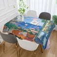 thumbnail image 2 of Yayeee Tablecloths 60" x 120" Rectangle Wrinkle Resistant Party Table Cover, Sea Window, 2 of 8