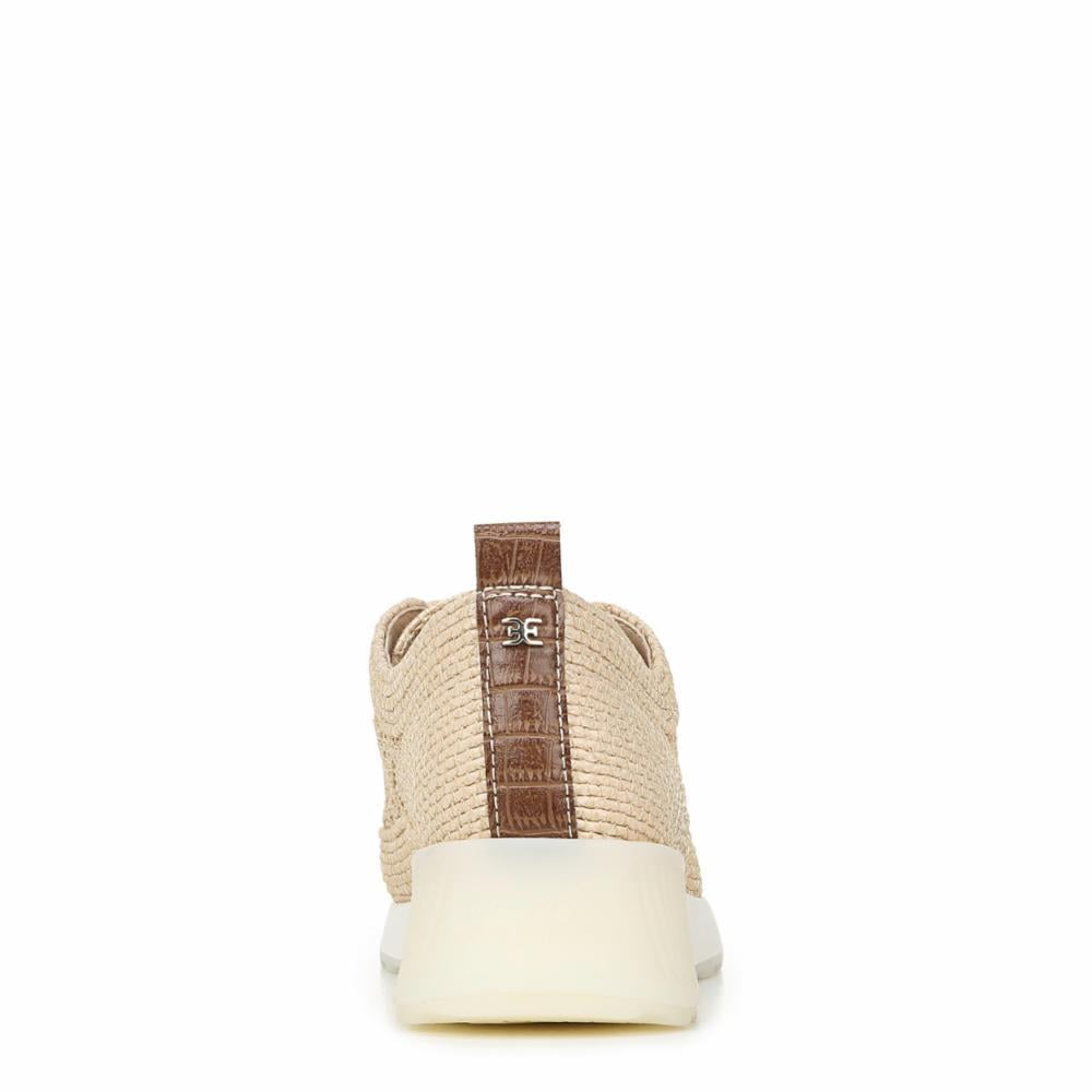 Sam Edelman DELMA NATURAL RIBBED WVN RAFFIA SHOE Walmart