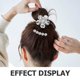 thumbnail image 3 of unbranded 60Ud Clips Para De Mujer Con Espiral Resistente Y Decoraciones De Y Rhinestones, 3 of 6