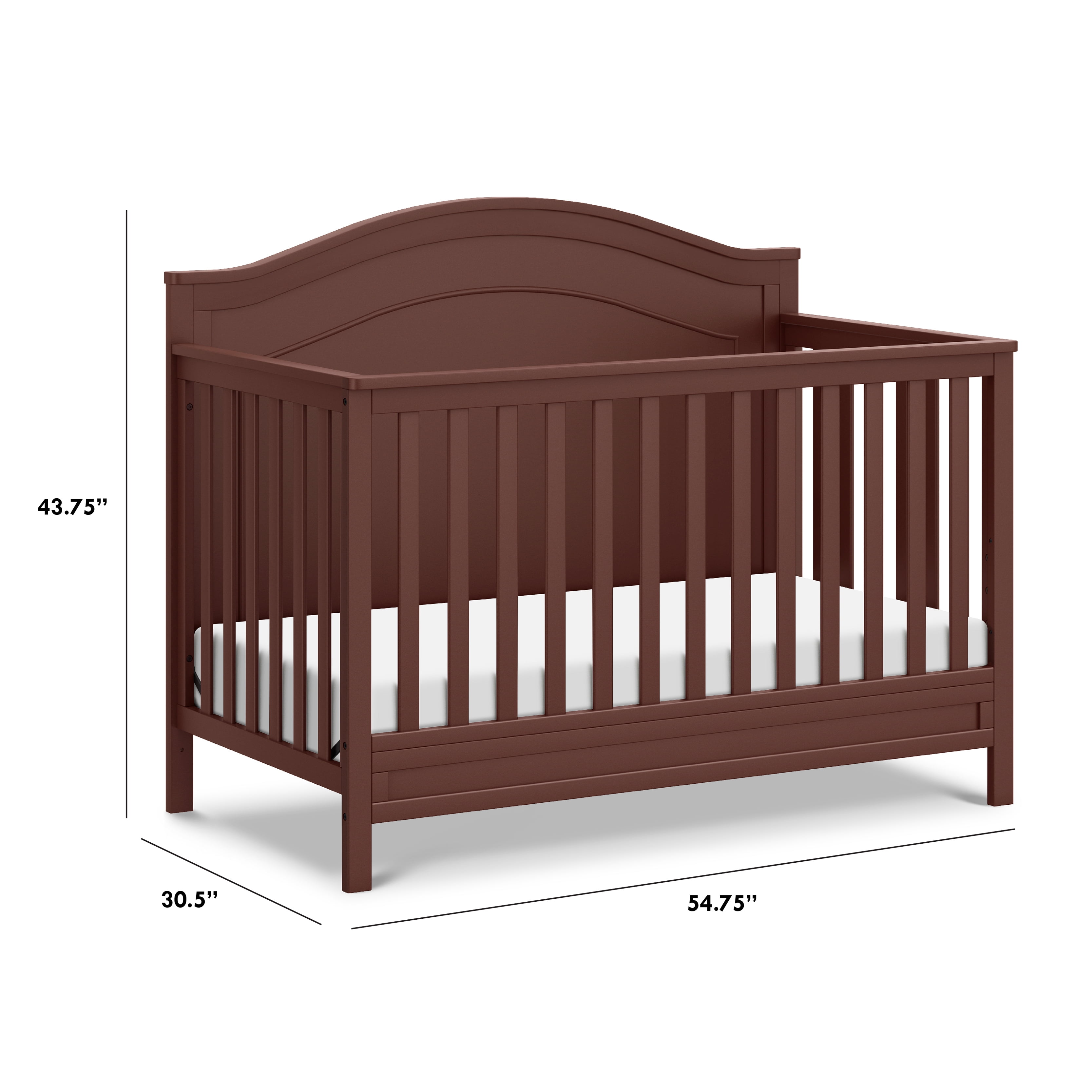 DaVinci Charlie 4 in 1 Convertible Crib in Crimson