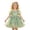 R102 Light Green, variant on Curuila Child Toddler Girls Dress Short Sleeve Floral Embroidered Square Neck Fashionable Dresses Size 4 Years