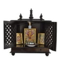 thumbnail image 5 of Wooden Temple With Doors For Home And Office / Wooden Temple / Wall Hanging And Table For Mandir / Mandir For Home / Pooja Ghar, 5 of 5
