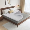 thumbnail image 2 of Lecuneey Full Mattress Topper, 2 Inch Memory Foam Mattress Topper with Removable & Washable Cover, White, 2 of 8