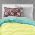 thumbnail image 2 of Watecolor Halloween Vampire Teeth Fabric Standard Pillowcase, 2 of 2