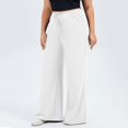 thumbnail image 6 of Women High Waisted Plus Size Yoga Pants Stretchy Wide Leg Yoga Trousers With Pockets Baggy Workout Running Leggings, 6 of 6