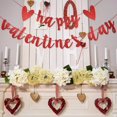 thumbnail image 3 of Bannière Joyeuse Saint-Valentin - Paillettes Rouges, Décorations de la Saint-Valentin, Décorations en Forme de Cœur, Décoration de Manteau Saint-Valentin, Décoration de la Saint-Valentin, Bannière de la Saint-Valentin, Décorations de Cœurs de Conversation, 3 of 5