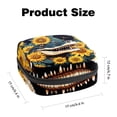 thumbnail image 2 of Sunflower Pad Bag Period Pouch Travel Pouch Women Small Stationary Pouch with Zipper Compartments for Sanitary Napkins, 2 of 6