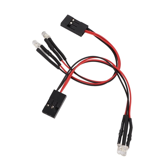 Luz LED modificada para Axial Scx24, escala 1/24, 1/18, modelos de coches con Control remoto, luz blanca, 2 uds.