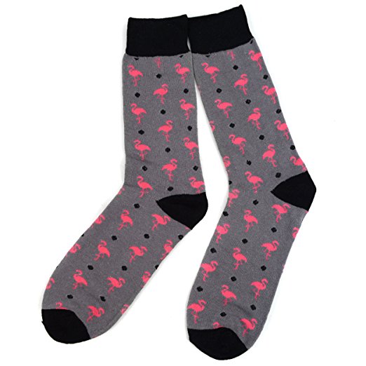 Men’s Pink Flamingos Novelty Socks