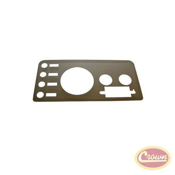 Crown Automotive RT34027 CASRT34027 76-83 CJ-5/76-86 CJ-7/81-86 CJ-8 DASH OVERLAY