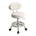 thumbnail image 1 of jifeng Tabouret de Salon Roulant avec Dossier avec Roues, Levage avec Repose-Pieds, Tabouret Pivotant Beige, 1 of 9