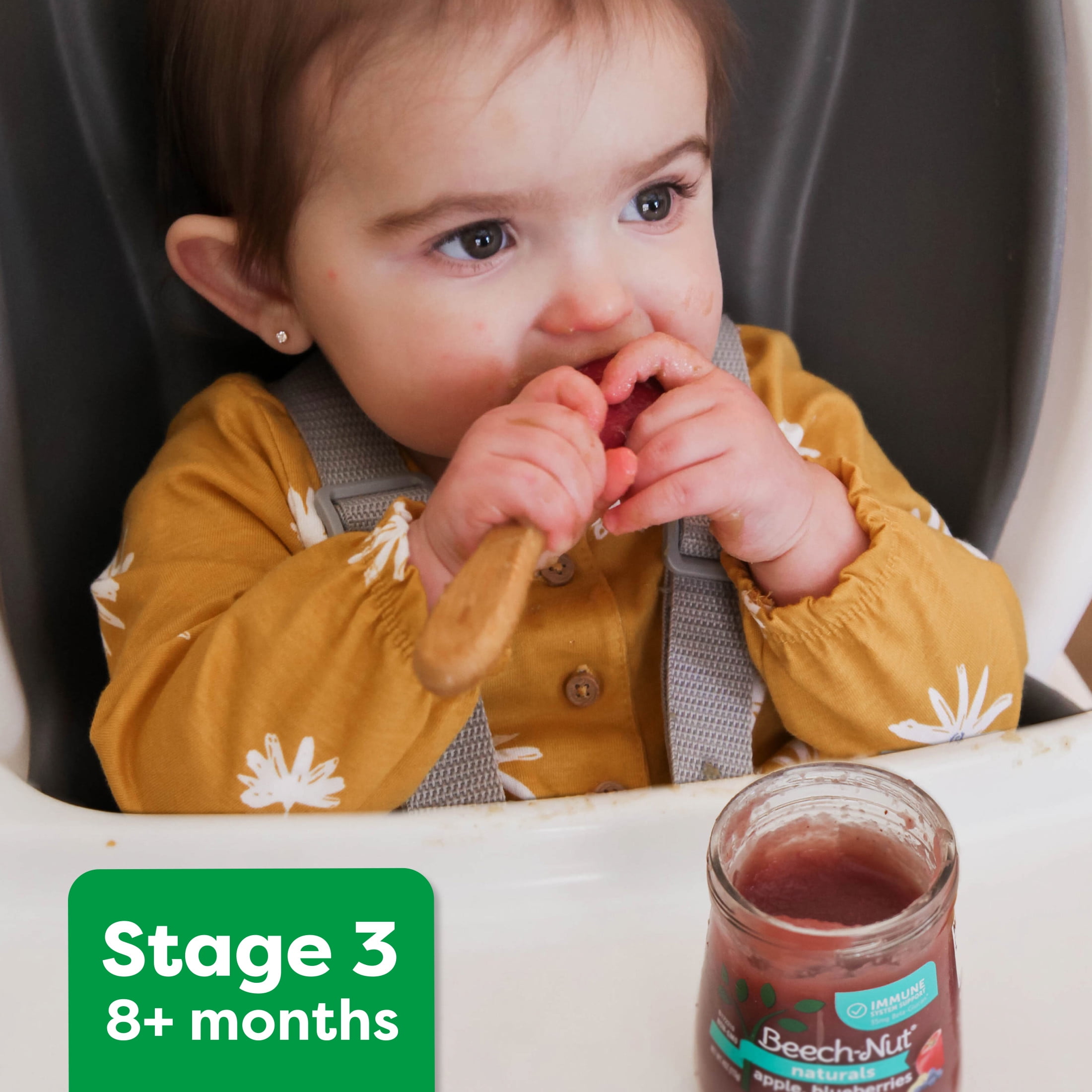 Beech-Nut Organics Stage 3 Organic Baby Food, Banana Pumpkin & Oats, 4 oz Jar (10 Pack)