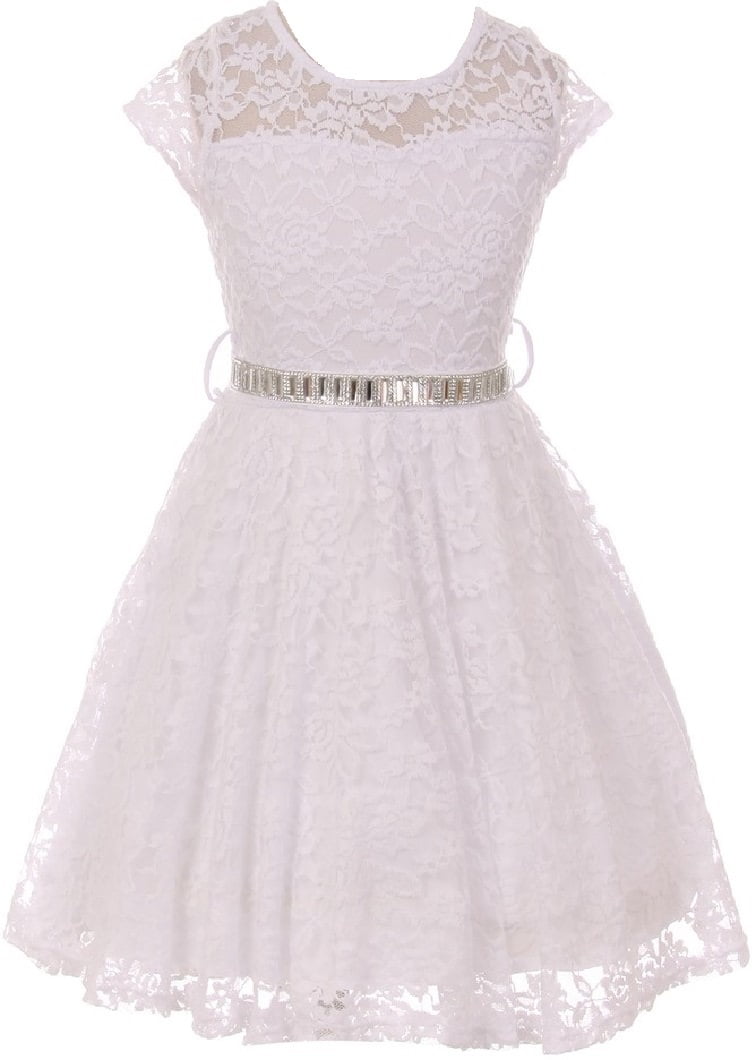 walmart girls white dresses