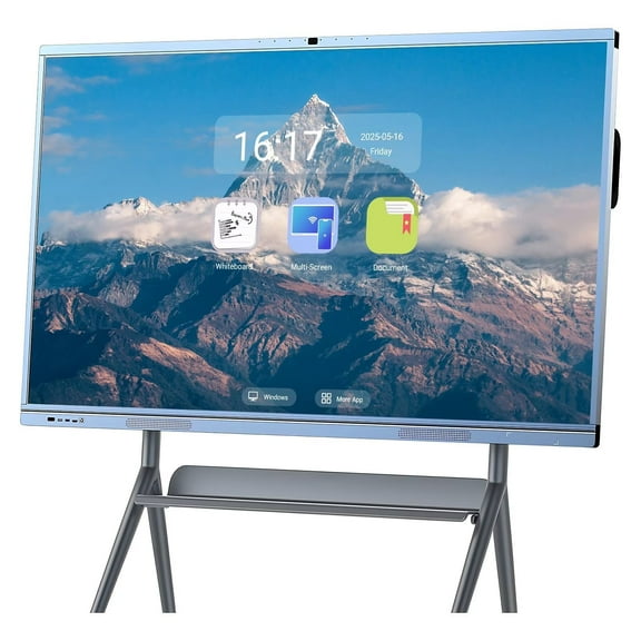 JYXCN 65 inch Smart Boards Electronic Whiteboard Reverse Control IR Rotatable 4K Monitor Wireless Presentation Boards for Digital Signage, School & Office (Wall-Mounte)