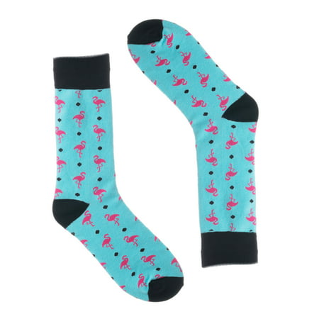 Novelty Socks for Men - Fun Colorful Dress Socks - Cotton - (One