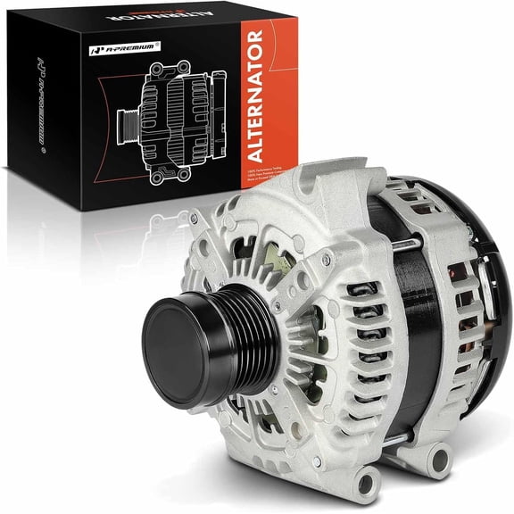 A-Premium Alternator Compatible with Chrysler Pacifica 2017-2020, Voyager 2020 & Ram ProMaster 1500 2022-2023, ProMaster 2500 2022-2023, ProMaster 3500, 3.6L, 12V 220A 6-Groove Decoupler Pulley CW