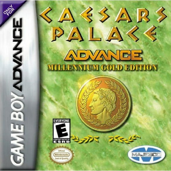 Restored Caesars Palace Advance: Millennium Gold Ed. (Game Boy Advance, 2001) (Refurbished)