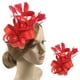 thumbnail image 5 of Tocado de novia Hesroicy, estilo retro, multicolor, de seda sintética, con plumas, pinza para el pelo con flor, regalo de cumpleaños, 5 of 8