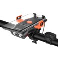 thumbnail image 3 of Juego de luces recargables para bicicleta, luz LED de advertencia para faros delanteros de bicicleta, banco de energía de 3000 mAh, 500 lm, resistente Negro Baoblaze faro de bicicleta, 3 of 8
