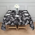 thumbnail image 3 of Paw Prints and Bones Square Tablecloth,Waterproof Square Table Cover,Wipeable Spillproof Washable Table Cover for Home Kitchen Party Decor 42"X42"(107x107cm), 3 of 6